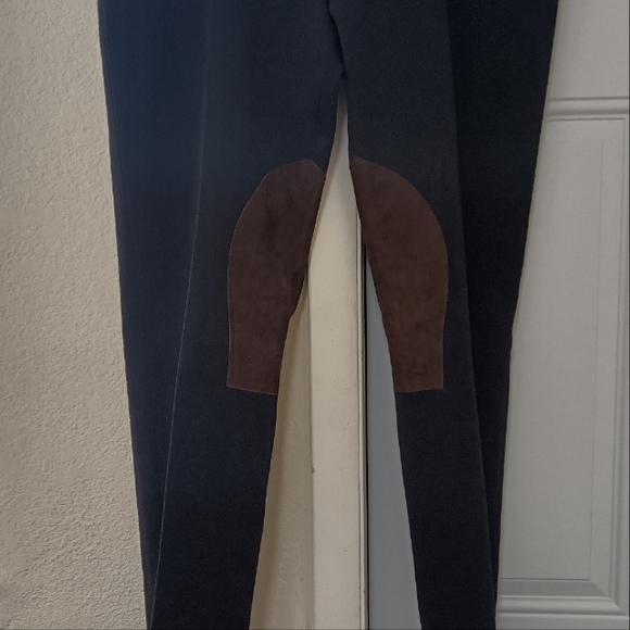Ralph Lauren Equestrian men’s suede knees luxury pants Italy new display sz 40 - Picture 10 of 11